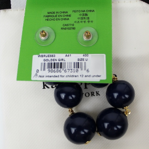NWT Kate Spade Linear Statement Earrings - Picture 3 of 4